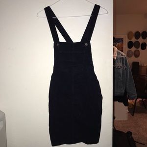 Corduroy overall dress